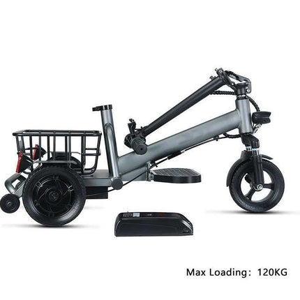 3-Wheel Mobility Scooter for Seniors & Adults, 300W Motor rear drive, Long Range | LED Headlight & Removable Basket aro-001