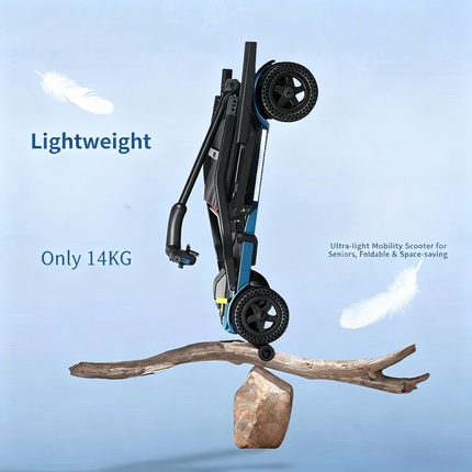 36 lbs Ultra Lightweight Mobility Scooter, One-Step Folding Mobility Scooters for Seniors, Electric Scooter with PAI Safety System, Airline Approved Mobility Scooter-Aro-002