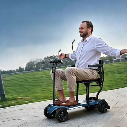 36 lbs Ultra Lightweight Mobility Scooter, One-Step Folding Mobility Scooters for Seniors, Electric Scooter with PAI Safety System, Airline Approved Mobility Scooter-Aro-002
