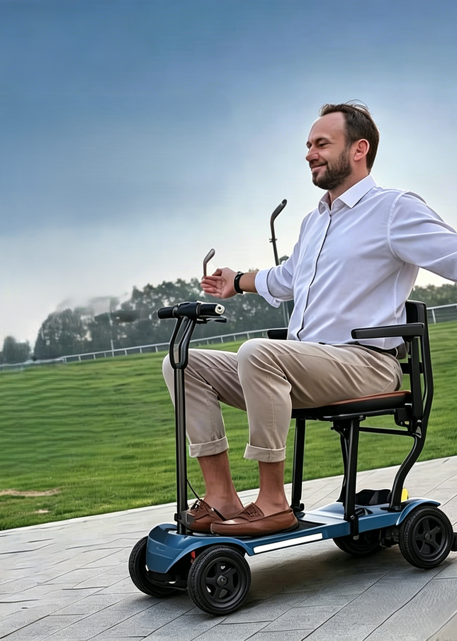 36 lbs Ultra Lightweight Mobility Scooter, Electric Scooter with PAI Safety System, Airline Approved Aro-002