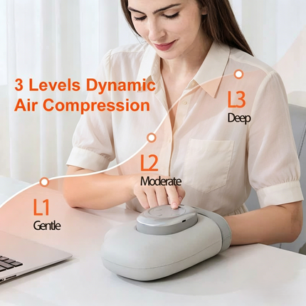 Hand-Air Pressure heat Massager