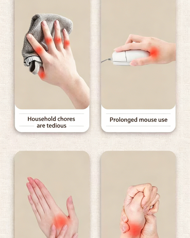Hand-Air Pressure heat Massager